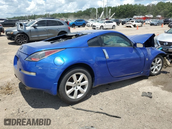 2005 Nissan 350Z Touring with VIN JN1AZ34E45M651037, listed as a Copart auction lot 60239124 with Not Provided miles and Salvage Title. Bid and sale history available at carsss.com. Image 3.