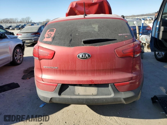 2014 Kia Sportage LX with VIN KNDPB3AC7E7635038, listed as a Copart auction lot 84241724 with 178,937 mi miles and Salvage Title. Bid and sale history available at carsss.com. Image 6.