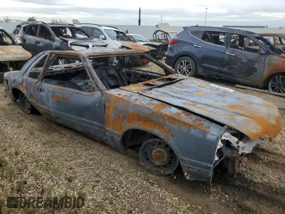 1989 Ford Mustang with VIN 1FABP40A8KF261788, listed as a Copart auction lot 59405875 with Not provided miles and Non repairable. Bid and sale history available at DreamBid. Image 4.