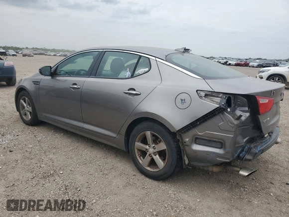 2015 Kia Optima LX with VIN 5XXGM4A72FG382898, listed as a Copart auction lot 50530555 with 105,334 mi miles and Salvage Title. Bid and sale history available at DreamBid. Image 2.