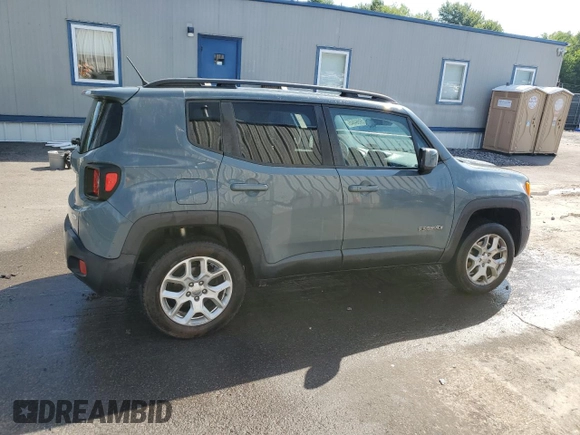 2017 Jeep Renegade Latitude with VIN ZACCJBBB9HPF91665, listed as a Copart auction lot 58564845 with 159,524 mi miles and Salvage title. Bid and sale history available at DreamBid. Image 3.