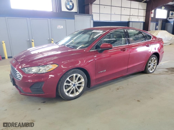 2019 Ford Fusion Hybrid SE with VIN 3FA6P0LU7KR257752, listed as a Copart auction lot 54560195 with 156,244 mi miles and Clean Title. Bid and sale history available at carsss.com. Image 1.