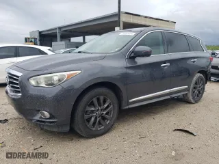 2013 Infiniti JX35 with VIN 5N1AL0MN6DC317119, listed as a Copart auction lot 74642424 with 155,396 mi miles and Salvage Title. Bid and sale history available at carsss.com. Image 1.