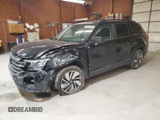 2024 Volkswagen Atlas SE z VIN 1V2KR2CA0RC506694, wystawiony jako Copart lot #49634485 z przebiegiem 47 213 mil mil oraz Szkoda całkowita • Salvage title. Historia ofert i sprzedaży dostępna na DreamBid. Obrazek 1.