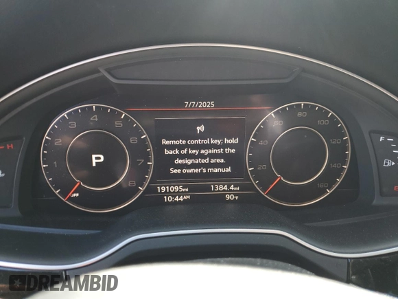 2018 Audi Q7 Premium Plus with VIN WA1LAAF70JD028163, listed as a Copart auction lot 61989305 with 191,095 mi miles and Clean title. Bid and sale history available at DreamBid. Image 9.