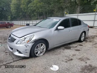 2015 Infiniti Q40 with VIN JN1CV6AR0FM523487, listed as a Copart auction lot 73708424 with 97,537 mi miles and Salvage Title. Bid and sale history available at carsss.com. Image 1.