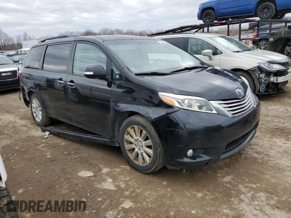 2015 Toyota Sienna Ltd with VIN 5TDDK3DC1FS126553, listed as a Copart auction lot 49684425 with 160,352 mi miles and Clean Title. Bid and sale history available at carsss.com. Image 4.