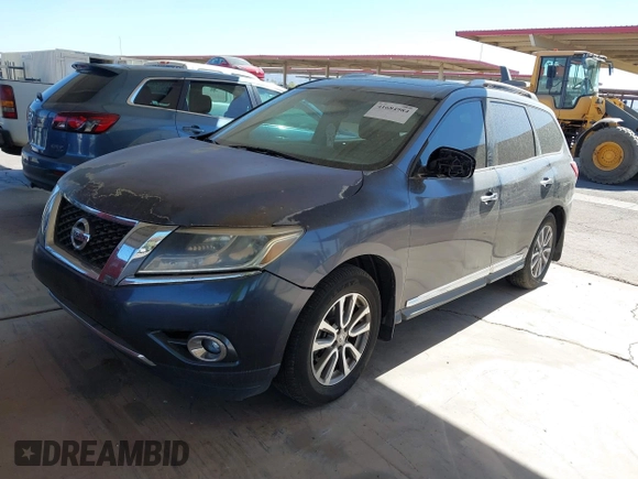 2014 Nissan Pathfinder SV with VIN 5N1AR2MN0EC732139, listed as a IAAI auction lot 41684984 with 125,590 mi miles and . Bid and sale history available at DreamBid. Image 2.