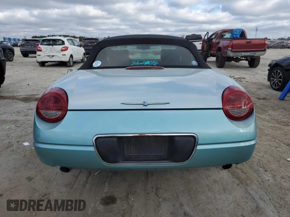 2002 Ford Thunderbird Hardtop Premium with VIN 1FAHP60A72Y121984, listed as a Copart auction lot 41880535 with 97,660 mi miles and Salvage Title. Bid and sale history available at DreamBid. Image 6.