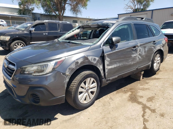 2018 Subaru Outback with VIN 4S4BSAAC5J3334795, listed as a Copart auction lot 60635945 with 53,700 mi miles and Salvage title. Bid and sale history available at DreamBid. Image 1.