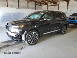 2022 Hyundai Santa Fe Calligraphy with VIN 5NMS54AL0NH457134, listed as a Copart auction lot 50170325 with 25,818 mi miles and Salvage title. Bid and sale history available at DreamBid. Image 1.