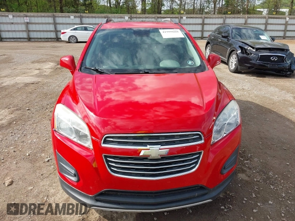 2015 Chevrolet Trax LTZ with VIN 3GNCJTSB6FL213113, listed as a IAAI auction lot 41999668 with 88,361 mi miles. Bid and sale history available at carsss.com. Image 12.