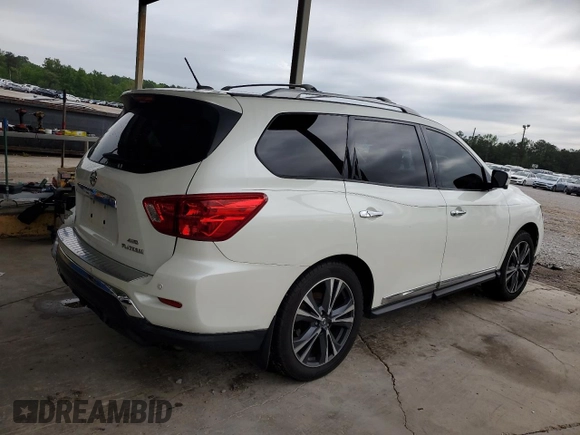 2017 Nissan Pathfinder SV with VIN 5N1DR2MM0HC661484, listed as a Copart auction lot 54237545 with 138,450 mi miles and Salvage title. Bid and sale history available at DreamBid. Image 3.