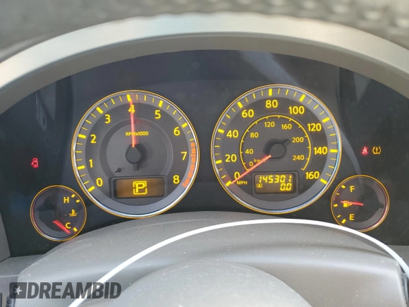 2008 Infiniti FX with VIN JNRAS08U78X101514, listed as a Copart auction lot 76531454 with 145,301 mi miles and Salvage Title. Bid and sale history available at DreamBid. Image 9.
