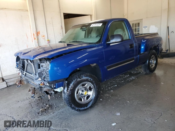 2003 Chevrolet Silverado 1500 LS with VIN 1GCEK14V93Z284241, listed as a Copart auction lot 42791325 with 199,776 mi miles and Salvage Title. Bid and sale history available at DreamBid. Image 1.