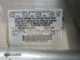 2014 Nissan Versa SV z VIN 3N1CN7AP6EL823225, wystawiony jako Copart lot #58518375 z przebiegiem 101 942 mil mil oraz Szkoda całkowita • Salvage title. Historia ofert i sprzedaży dostępna na DreamBid. Obrazek 12.