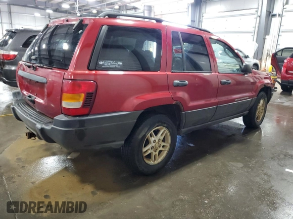 2004 Jeep Grand Cherokee Laredo с VIN 1J4GW48S34C324262, выставлен на аукционе Copart как лот 58772295 с пробегом 173 023 миль миль и Списание • Salvage title. История ставок и продаж доступна на DreamBid. Изображение 3.