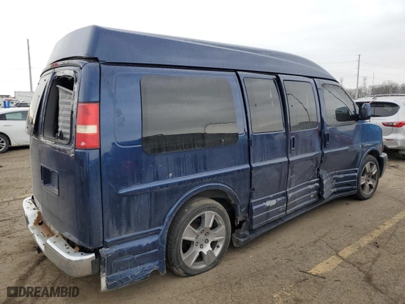 2003 Chevrolet Express Cargo Van YF7 Upfitter with VIN 1GBFG15T131232785, listed as a Copart auction lot 42500185 with 137,898 mi miles and Clean Title. Bid and sale history available at carsss.com. Image 3.
