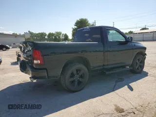 2015 Ram 1500 Express with VIN 3C6JR7AT1FG532946, listed as a Copart auction lot 63496534 with 114,396 mi miles and Salvage title. Bid and sale history available at DreamBid. Image 3.