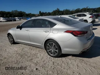 2018 Genesis G80 3.8L with VIN KMHGN4JE0JU237515, listed as a Copart auction lot 81123324 with 38,771 mi miles and Salvage Title. Bid and sale history available at carsss.com. Image 2.