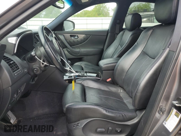 2015 Infiniti QX70 with VIN JN8CS1MU3FM380970, listed as a Copart auction lot 54387985 with 126,955 mi miles and Salvage Title. Bid and sale history available at DreamBid. Image 7.