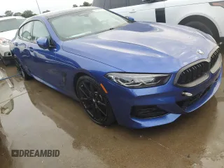 2023 BMW 8 Series 840i with VIN WBAGV2C01PCK32930, listed as a Copart auction lot 74578314 with 0 mi miles and Salvage Title. Bid and sale history available at carsss.com. Image 4.