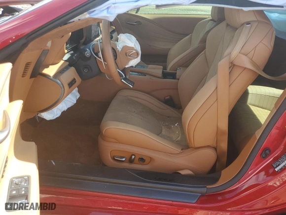 2024 Lexus LC with VIN JTHBY5AYXRA002606, listed as a Copart auction lot 74554254 with 8,439 mi miles and Salvage Title. Bid and sale history available at carsss.com. Image 7.