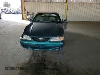 1996 Ford Mustang GT with VIN 1FALP45X5TF226385, listed as a Copart auction lot 43082185 with 21,450 mi miles and Salvage Title. Bid and sale history available at carsss.com. Image 10.