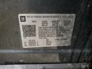 2020 GMC Terrain SLT with VIN 3GKALVEX0LL131679, listed as a Copart auction lot 53706415 with 105,057 mi miles and Salvage Title. Bid and sale history available at carsss.com. Image 13.