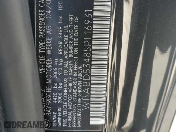 2005 BMW 3 Series 330Ci with VIN WBABD53485PL16931, listed as a Copart auction lot 63700734 with 197,111 mi miles and Salvage Title. Bid and sale history available at carsss.com. Image 12.