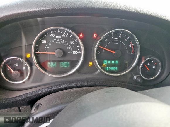 2012 Jeep Wrangler Unlimited Altitude with VIN 1C4HJWEGXCL180602, listed as a Copart auction lot 61391095 with 187,205 mi miles and Salvage title. Bid and sale history available at DreamBid. Image 9.