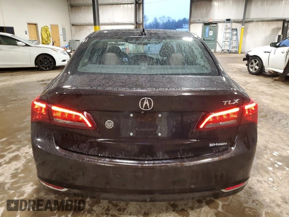 2015 Acura TLX V6 Tech with VIN 19UUB3F5XFA003332, listed as a Copart auction lot 47840065 with 50,201 mi miles and Salvage Title. Bid and sale history available at carsss.com. Image 6.