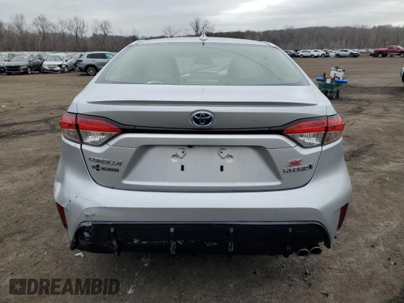 2023 Toyota Corolla Hybrid LE with VIN JTDBDMHE9P3006635, listed as a Copart auction lot 47425635 with 0 mi miles and Salvage Title. Bid and sale history available at carsss.com. Image 6.