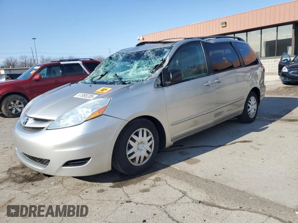2008 Toyota Sienna CE with VIN 5TDZK23C78S214219, listed as a Copart auction lot 51995205 with 0 mi miles and Salvage Title. Bid and sale history available at carsss.com. Image 1.