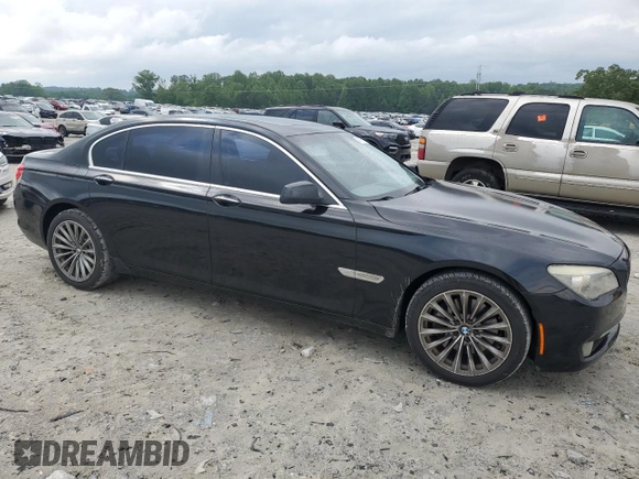 2011 BMW 7 Series 740Li with VIN WBAKB4C57BC574689, listed as a Copart auction lot 54701195 with 135,878 mi miles and Clean Title. Bid and sale history available at carsss.com. Image 4.