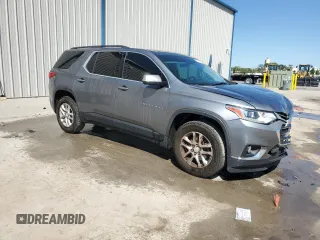 2020 Chevrolet Traverse LT with VIN 1GNERHKW7LJ147370, listed as a Copart auction lot 53250675 with 143,925 mi miles and Salvage Title. Bid and sale history available at DreamBid. Image 4.