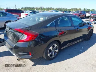 2020 Honda Civic Sedan LX with VIN 2HGFC2F65LH564964, listed as a IAAI auction lot 41845557 with 119,543 mi miles. Bid and sale history available at carsss.com. Image 4.