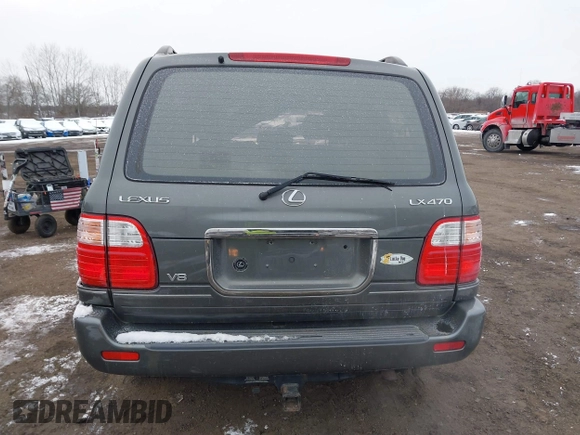 2000 Lexus LX 470 with VIN JT6HT00W9Y0096647, listed as a IAAI auction lot 41376347 with 231,916 mi miles and . Bid and sale history available at DreamBid. Image 16.