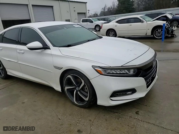 2018 Honda Accord Sedan Sport 1.5T with VIN 1HGCV1F33JA072040, listed as a Copart auction lot 44643885 with 140,466 mi miles and Salvage Title. Bid and sale history available at carsss.com. Image 10.