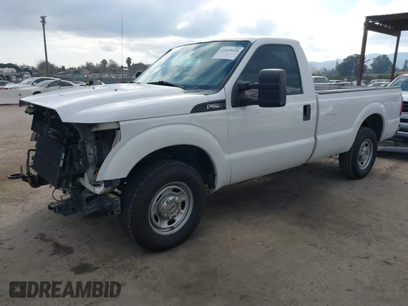 2015 Ford Super Duty F-250 SRW XL with VIN 1FTBF2A68FEC88285, listed as a IAAI auction lot 41449628 with 109,242 mi miles. Bid and sale history available at carsss.com. Image 2.