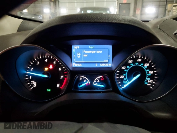 2014 Ford Escape SE with VIN 1FMCU9G92EUA07151, listed as a Copart auction lot 52312755 with 126,429 mi miles and Salvage Title. Bid and sale history available at carsss.com. Image 9.