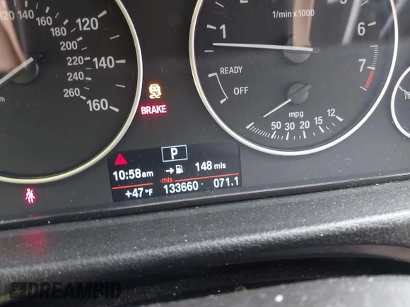 2013 BMW 3 Series 328i xDrive with VIN WBA3B3G50DNR81124, listed as a IAAI auction lot 41087933 with 133,660 mi miles and . Bid and sale history available at DreamBid. Image 15.