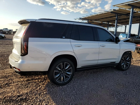 2023 Cadillac Escalade 4WD Sport with VIN 1GYS4FKL8PR238086, listed as a Copart auction lot 78542234 with 39,398 mi miles and Salvage Title. Bid and sale history available at carsss.com. Image 3.