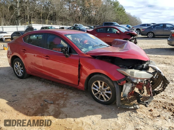 2016 Mazda 3 i Sport with VIN JM1BM1U70G1300894, listed as a Copart auction lot 46306235 with Not Provided miles and Salvage Title. Bid and sale history available at DreamBid. Image 4.
