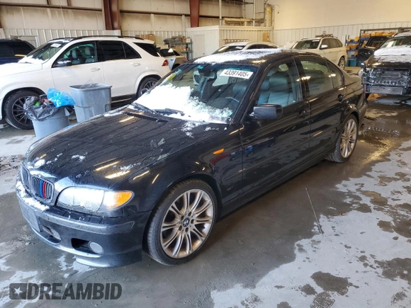 2005 BMW 3 Series 330i with VIN WBAEV53465KM08613, listed as a Copart auction lot 43391405 with 184,301 mi miles and Salvage Title. Bid and sale history available at carsss.com. Image 1.