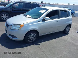 2009 Chevrolet Aveo 1LT with VIN KL1TD66E29B620770, listed as a IAAI auction lot 42061930 with 122,087 mi miles and . Bid and sale history available at DreamBid. Image 2.