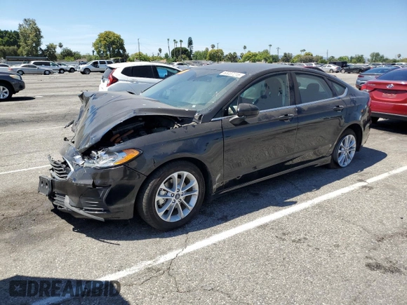 2020 Ford Fusion SE with VIN 3FA6P0LU9LR181291, listed as a Copart auction lot 63037215 with 53,549 mi miles and Salvage title. Bid and sale history available at DreamBid. Image 1.