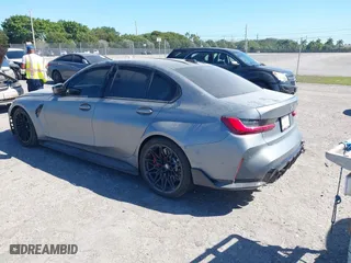 2023 BMW M3 Competition with VIN WBS33AY06PFP69567, listed as a IAAI auction lot 41832775 with 1 mi miles. Bid and sale history available at carsss.com. Image 3.