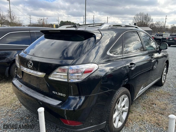 2010 Lexus RX 350 with VIN 2T2ZK1BA8AC032419, listed as a IAAI auction lot 41484850 with NaN miles. Bid and sale history available at carsss.com. Image 4.