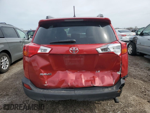 2013 Toyota RAV4 LE with VIN 2T3ZFREV8DW015233, listed as a Copart auction lot 49684555 with 115,934 mi miles and Salvage Title. Bid and sale history available at carsss.com. Image 6.